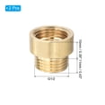thumbnail image 2 of Brazo de extensión para cabezal de ducha Uxcell, 2 piezas, adaptador de rosca de cobre G macho a hembra, longitud del tubo de 20 mm, 2 of 5