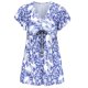 thumbnail image 2 of Gibobby Conjunto de Bañador Sexy Traje de baño dividido de mujer conservadora con estampado delgado(Azul,M), 2 of 4
