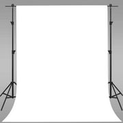 EARVO Background 6x9ft Pure White Photography Background Pure Muslin Polyester Cloth Fabric Backdrop Background Screen