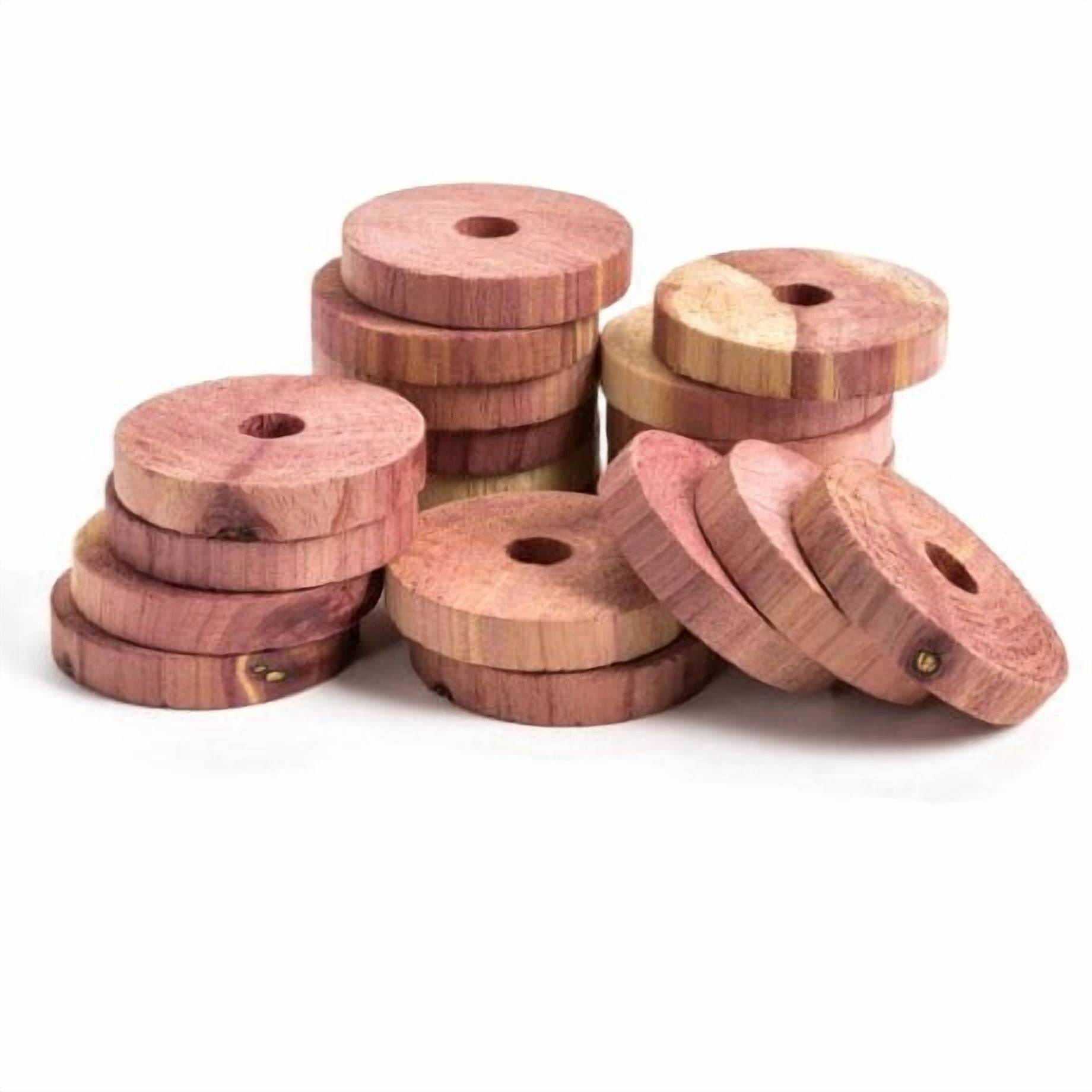 Cedar Rings - Absorb moisture and Eliminate Odors While Repelling Insects (Set of 12) by International Hanger