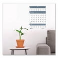 thumbnail image 2 of Bar Harbor Recycled Wirebound 3-Months-per-Page Wall Calendar, 15.5 x 22, White/Blue/Gray, 14-Month: Dec 2025 to Jan 2027 | Bundle of 5, 2 of 4