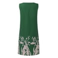 thumbnail image 5 of IROINNID V-Neck A-Line Dress For Women Fashion Summer Casual Print Sleeveless Tank Dress Mini Dress Comfort Waist Dress, 5 of 6
