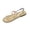 Gold, variant on Women's Clear Sandals Strappy Jelly Flat Slides Dressy Open Toe Summer Beach Vacation Shoes Gold