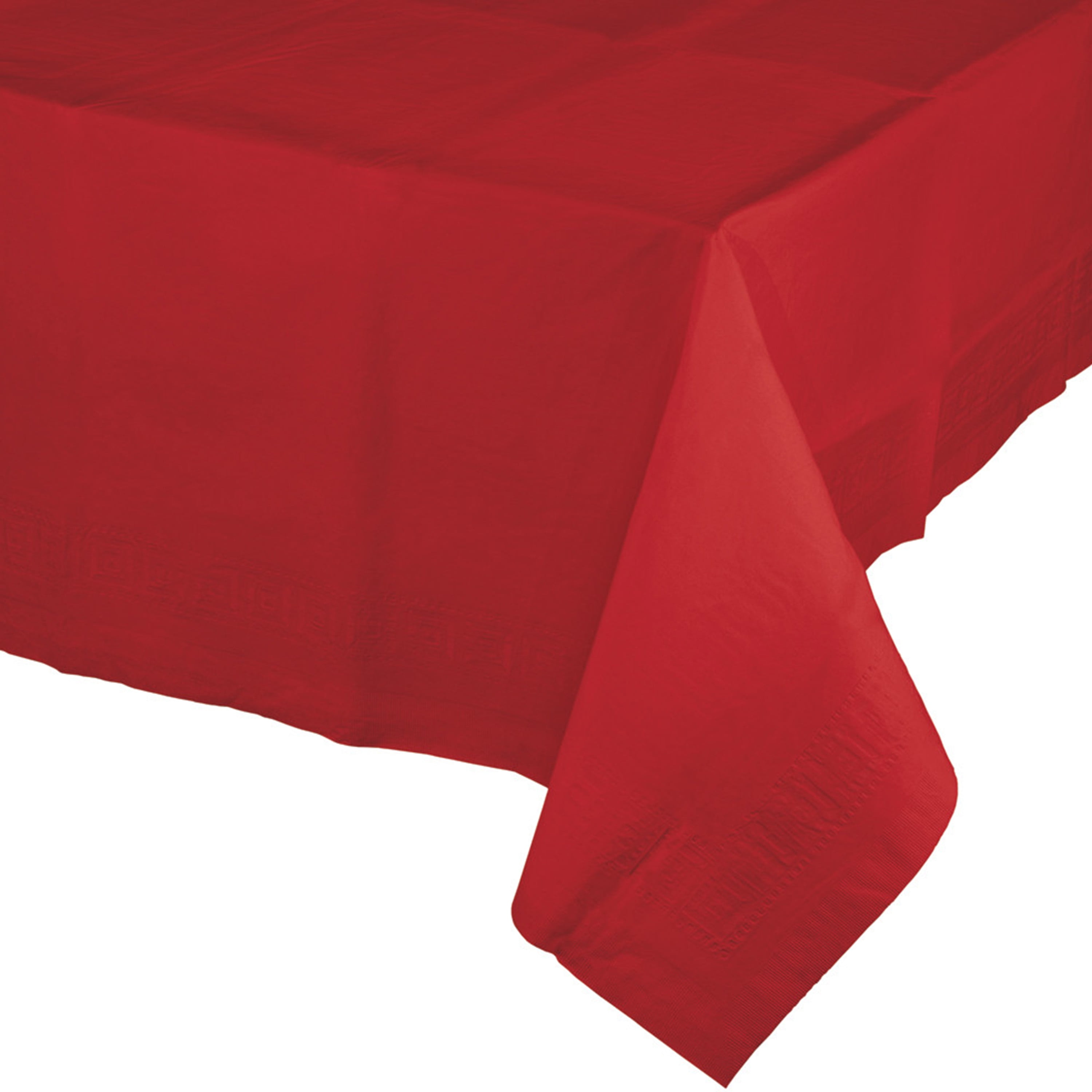 Classic Red Paper Tablecloths, 3 Count