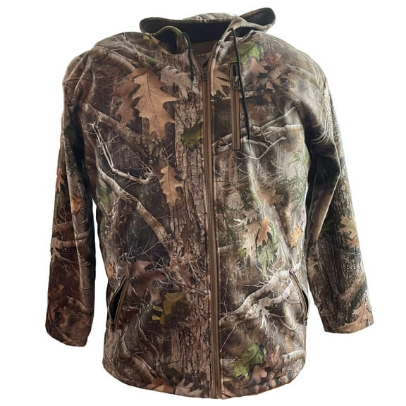 Big Tall Light Weight Lined Hooded Kanati Camo Jacket