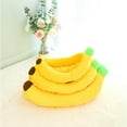 thumbnail image 6 of Pet Bed under $5! Xqxayjr Banana Bed for Dogs and Cats, Plush Pet Sofa Bed with Soft Faux Fur, Warm Comfortable Kennel Cushion for Small Medium Pets, Machine Washable, Fun Shaped Dog Cat Bed, 6 of 9