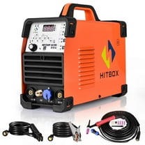 HITBOX 200A AC/DC TIG and Stick Welder with Pulse, Aluminum Welding, IGBT Inverter, 220V