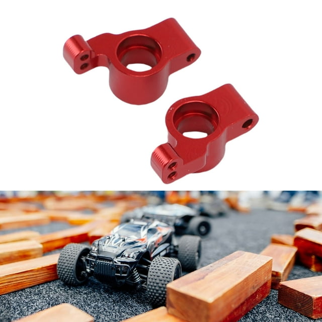 2PCS RC Rear Steering Cups, Alloy Steering Replacement Parts Left Right Rear Strength Cup Change for 1/24 Scale Cars