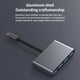 thumbnail image 4 of Tipo-C A USB Teclado Mouse U-DISK HUB USB-C Converter 4-IN-1 Portátil Portátil Acoplamiento rápido Splitter Desktop PC Suministros Inevent EL014575-00B, 4 of 7