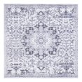 thumbnail image 3 of Unique Loom Renaissance Collection Area Rug - Roma (5' 3" Square Light Gray/Black), 3 of 7