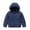 Navy, variant on Xingjin Boys Winter Coat, Kids Winter Jacket with Hood, Boys Puffer Jacket with Full Zip and Multi Pockets, Lightweight Warm Outerwear for Cold Weather