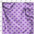 thumbnail image 3 of Soimoi Cotton Poplin Purple Fabric By the Yard - 42 Inch Wide - Marigold Floral Pattern Fabric - Botanical and Elegant Designs for Various Uses Printed Fabric, 3 of 6