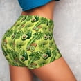 thumbnail image 4 of Wukai Kiwi and Avocado Print Pack Biker Shorts for Women Yoga Workout Gym Running Scrunch Active Shorts-Medium, 4 of 8