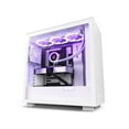 thumbnail image 3 of NZXT H7 - Mid-Tower PC Gaming Case - Tempered Glass - Enhanced Cable Management  - White, 3 of 5