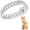 Silver, 8 inch, variant on Cat Chain Collar, Diamond Cuban Link Kitten Walking Collar with Secure Buckle 12mm Wide Pet Rhinestones Necklace Metal Chain Jewelry Accessories for Cats Dogs Kittens Puppies 8inch(Gold)