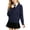 Navy, variant on Kids Preppy Cardigan Sweater School Uniform V-neck Pockets Long Sleeve Button Open Front Knit Tops Fall Winter Outfit with Pockets Navy 3-4 Years