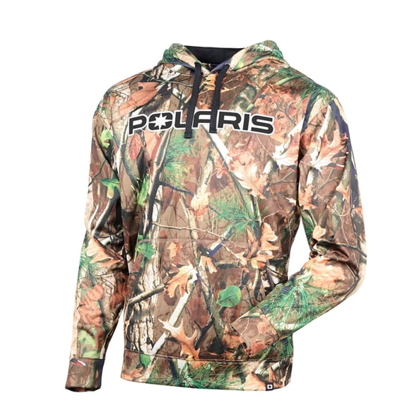 Polaris Mens Camo Pursuit Hoodie Poly Lightweight Moisture Wicking Sweatshirt - Small 286249402