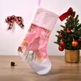 thumbnail image 4 of Vorkoi Christmas Stockings with LED Light Knit Christmas Stocking, Holiday and Family StockinDg for Fireplace Christmas Holiday Party Decoration, 4 of 5