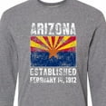 thumbnail image 4 of Inktastic Established February 14, 1912 Arizona Flag Long Sleeve T-Shirt, 4 of 5