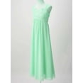 thumbnail image 6 of TiaoBug Flower Girls Maxi Dress Chiffon Junior Prom Wedding Bridesmaid Gown Turquoise 10, 6 of 7