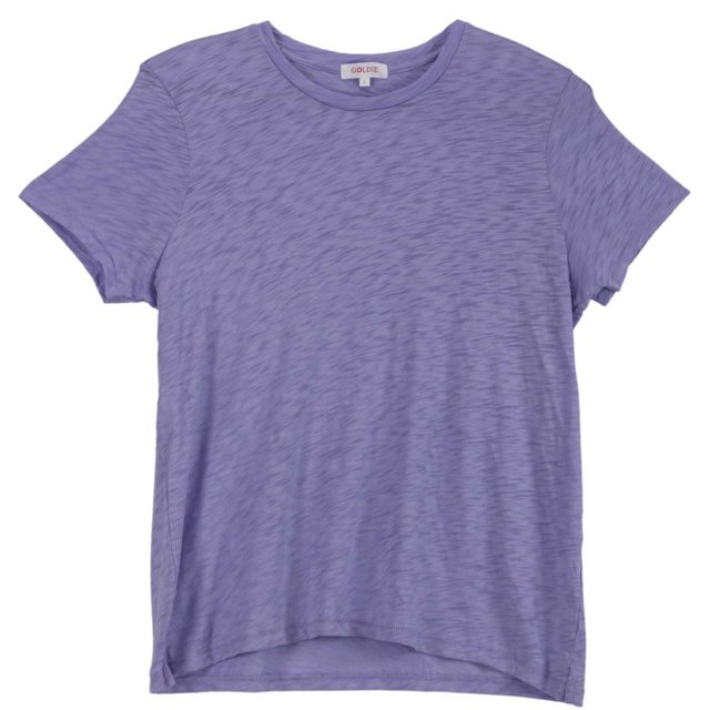 Goldie T-Shirt Transparent Violet à Manches Courtes pour Femmes - G