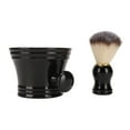 thumbnail image 4 of Brocha de afeitar para hombres, brocha de afeitar, brocha de crema de afeitar Artificial suave, brocha de afeitar, cuenco, durabilidad mejorada, 4 of 8