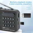 jixopn Mini Portable Pocket FM Radio Support USB
