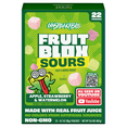 thumbnail image 2 of (3 pack) FruitBlox Unspeakable Sour Fruit Snacks, Apple Strawberry and Watermelon, 22 Count, 2 of 10