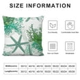 thumbnail image 5 of COMIO Nautical Coastal Throw Pillow Covers Beach Theme Teal Seashell Coral Starfish Pillow Cover Summer Couch Pillow Cases Outdoor Sofa Cushion Cover Modern Decor for Bed Living Room, 5 of 5