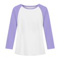 thumbnail image 6 of YunPes Girls Cotton T-Shirt Contrast Raglan Long Sleeve Crewenck Tops Youth Casual Versatile Baseball Tees 3-13 Years, 6 of 7