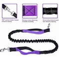 thumbnail image 2 of Huggeg Laisse pour Chien Mains Libres pour Course Marche Entraînement Randonnée, Poignée Double Réfléchissante, Pochette Distributrice de Sacs de Caca, Ceinture Ajustable, Absorbant les Chocs, Idéal pour Moyen à Grand AZ824-1149, 2 of 7
