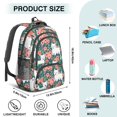 thumbnail image 5 of West Highland White Terrier and Floral Backpack for School, Cute School Bag with Adjustable Shoulder Straps and Padded Back, 16.9"x12.6"x5.9", 5 of 5