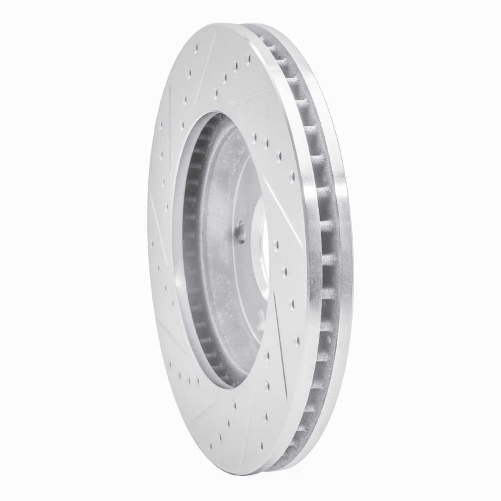 Dynamic Friction Company 631-47032R DFC Brake Rotor - Drilled And Slotted - Silver