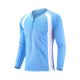 thumbnail image 3 of Camiseta de entrenamiento de manga larga con media cremallera para hombre, top transpirable de verano - Poliéster (L-XXXXXL), 3 of 5
