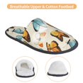 thumbnail image 3 of Fotbe Butterflies Pantuflas Peludas para Mujer con Estampado, Zapatillas de Peluche, Zapatos de Invierno para Casa, Uso Interior y Exterior-Large, 3 of 8