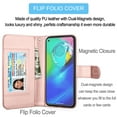thumbnail image 6 of Moto G Power Case, 2020 Motorola Moto G Power Wallet Case,Takfox PU Leather Case Kickstand Cash ID Credit Card Slots Holder Carrying Flip Phone Case Cover Detachable Magnetic Hard Case &Strap,Pink, 6 of 7
