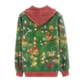 thumbnail image 3 of Suhoaziia Zip Up Jackets Y2K for Women Size XL Novelty Christmas Tree Light Tie PrintSweatshirts Hoodies Durable Casual Daily Life Outfits with Pocket, 3 of 5