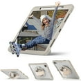 thumbnail image 5 of for iPad Pro 12.9 2022/2021/2020/2018 Rugged Case, 360 Rotating Hand Strap Stand/Pencil Holder/Adjustable Crossbody Strap, [2 In 1] Protective for iPad Pro 12.9 2022/2021/2020/2018, Khaki, 5 of 20