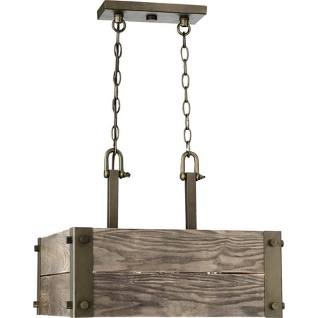 

Pendants 4 Light With Bronze Finish Wood Material Medium Base 19 inch 240 Watts