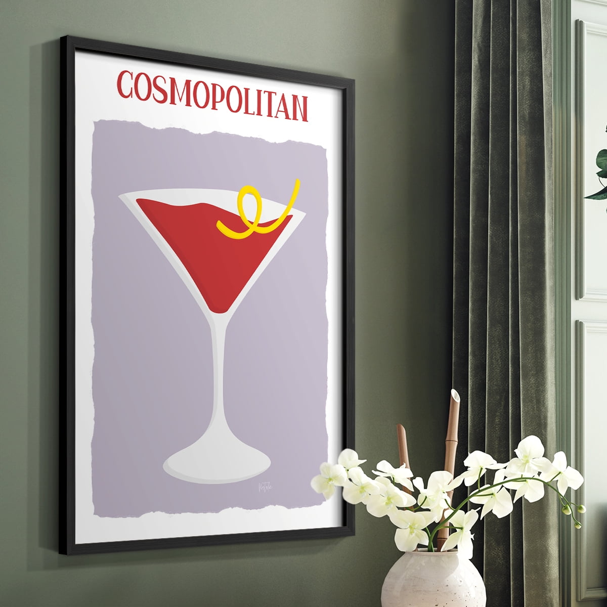 Cosmo in Paper Solid Wood 11 x 14 Framed Print