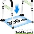 thumbnail image 5 of Stand Alone Toilet Safety Rail - Adjustable Width & Height Fit Any Toilet, Medical Toilet Frame for Elderly Handicap Disabled (Black), 5 of 14