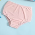 thumbnail image 5 of Baby Girls Summer Swimsuit Sleeveless Bowknot Striped Swimwear Toddler Two-Piece Bikini Set Beach Suit 1-4Y, 5 of 6