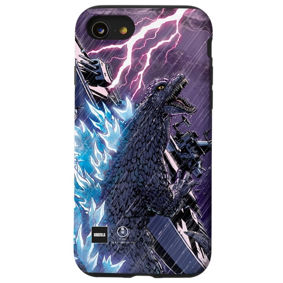 Funda para iPhone SE (2020) / 7/8 con Arte de Cómic Godzilla Batalla Naval