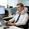 thumbnail image 5 of Neck Pillow Independence Day Stars Stripes Bow Travel Pillow Memory Foam U Shaped Pillows, Bowknot on Beige Linen Travel Neck Pillows for Airplane Car Office Home Sleeping Rest, 5 of 9