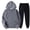 Dark Gray, variant on Unisex Tracksuits For Women Set 2 PieceHot2PCS Outfits Men's And Women's Sports Tracksuits Long Sleeve Pullover Hoodies Sweatshirt And Sweatpants Fall Winter Suit