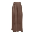 thumbnail image 3 of SIYUDAN Womens Trousers Ladies Casual Pants Coffee Adult Pants For Women Lightweight Summer Pants Women Womens Wide Leg Pants Fall Pants For Women, 3 of 3
