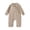 Khaki, variant on JFOPQVSM Newborn Baby Boy Girl Checkered Romper Long Sleeve Zipper Jumpsuit Cotton Blend,Footless,Newborn Infant Toddler Fall Winter Clothes