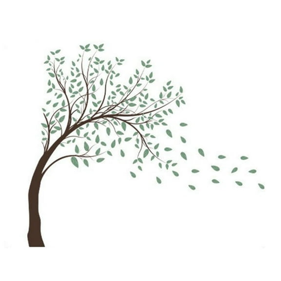Baoblaze Tree Wall Decals Murals Decorative Easy to Peel Self Sticky Modern PVC Wall Art