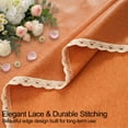 thumbnail image 6 of Inosoo Thick Faux linen Tablecloth for Fall Pumpkin Festival, 60x84 inch Rectangle TPU Waterproof & Oil-Proof Coating Wipe Clean Linen Table Cloth, Orange, 6 of 10