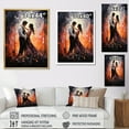 thumbnail image 4 of Designart "love Dance Of Wedding Couple II" Romantic Landscape Floater Framed Canvas Print, 4 of 7